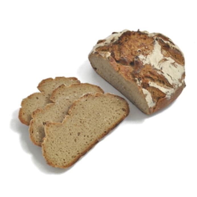 Dieses Brot bietet einen urchigen, unvergleichlichen Brotgenuss. Es hat eine sehr bekömmliche und luftige Krume. Gewicht gross: 450g