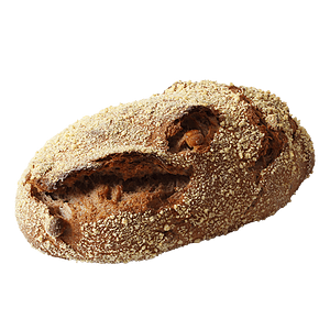 Ein Dunkles Brot aus 100 % Emmermehl, gewachsen und gediehen in Appenzell gemischt mit feinen Hasel- und Baumnüssen.