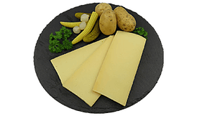 Dieser geschmacksintensive Schweizer Knoblauch Raclette-Käse, der nach traditioneller Schweizer Art hergestellt wird, hat einen sensationellen natürlichen "Knoblauch" Geschmack, der die Geschmacksknospen eines jeden Raclette-Kenners vor Freude springen lässt.

Die gute Schmelzbarkeit und die cremige Konsistenz dieses Käses machen ihn zu einem aussergewöhnlichen Geschmackserlebnis, das Sie immer wieder aufs Neue begeistern wird. Diese Sorte wird aus Kuhmilch (von glücklichen Schweizer Kühen) hergestellt und mindestens 6 Monate gereift, so dass Sie sicher sein können, dass Sie ein hochwertiges Produkt erhalten